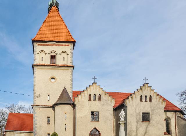 St. Mary of the Nativity and St. Wolfgang church in Borów