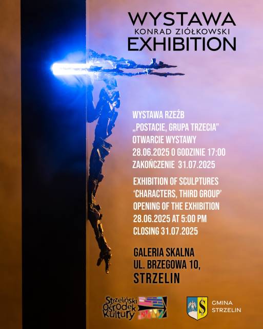 Wystawa rzeźb Konrada Ziółkowskiego w Strzelinie 
