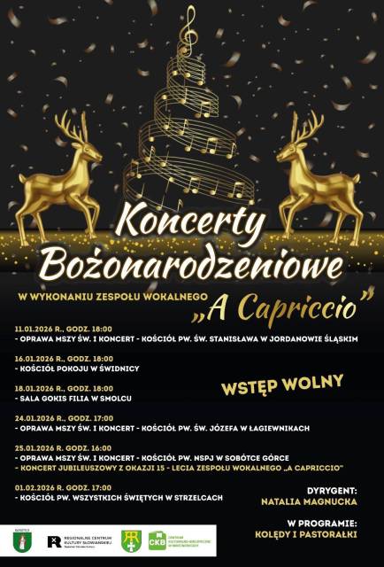 Koncert Bożonarodzeniowy w wykonaniu zespołu wokalnego "A Capriccio"