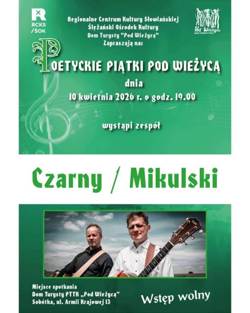 a concert as part of the Poetic Fridays series - Czarny/Mikulski