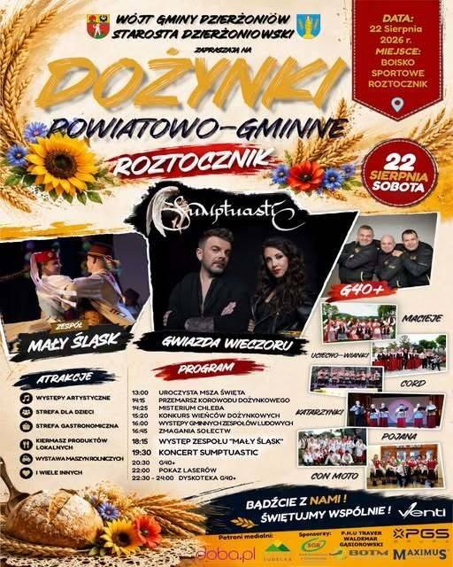 Dożynki  Powiatowo-Gminne w Roztoczniku